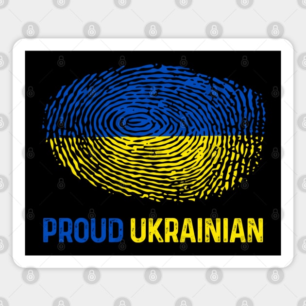 Ukraine Flag Proud Ukrainian Magnet by Scar